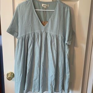 Light blue babydoll dress